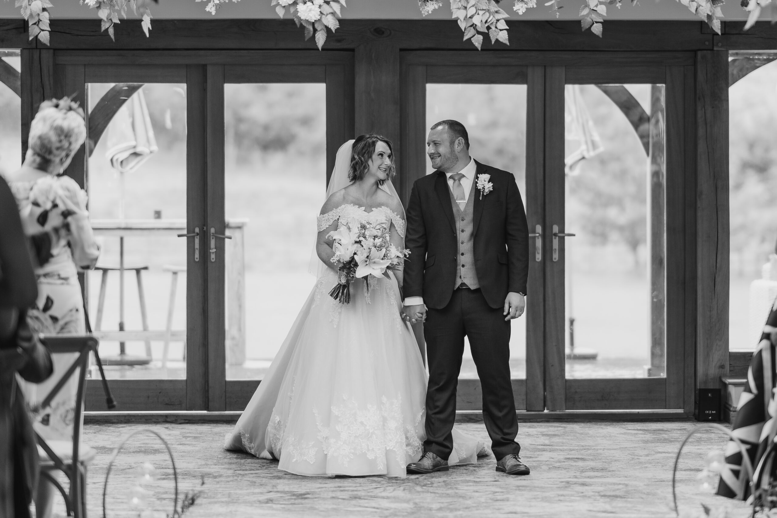 Bride and groom just married at Peak Edge Hotel in Chesterfield